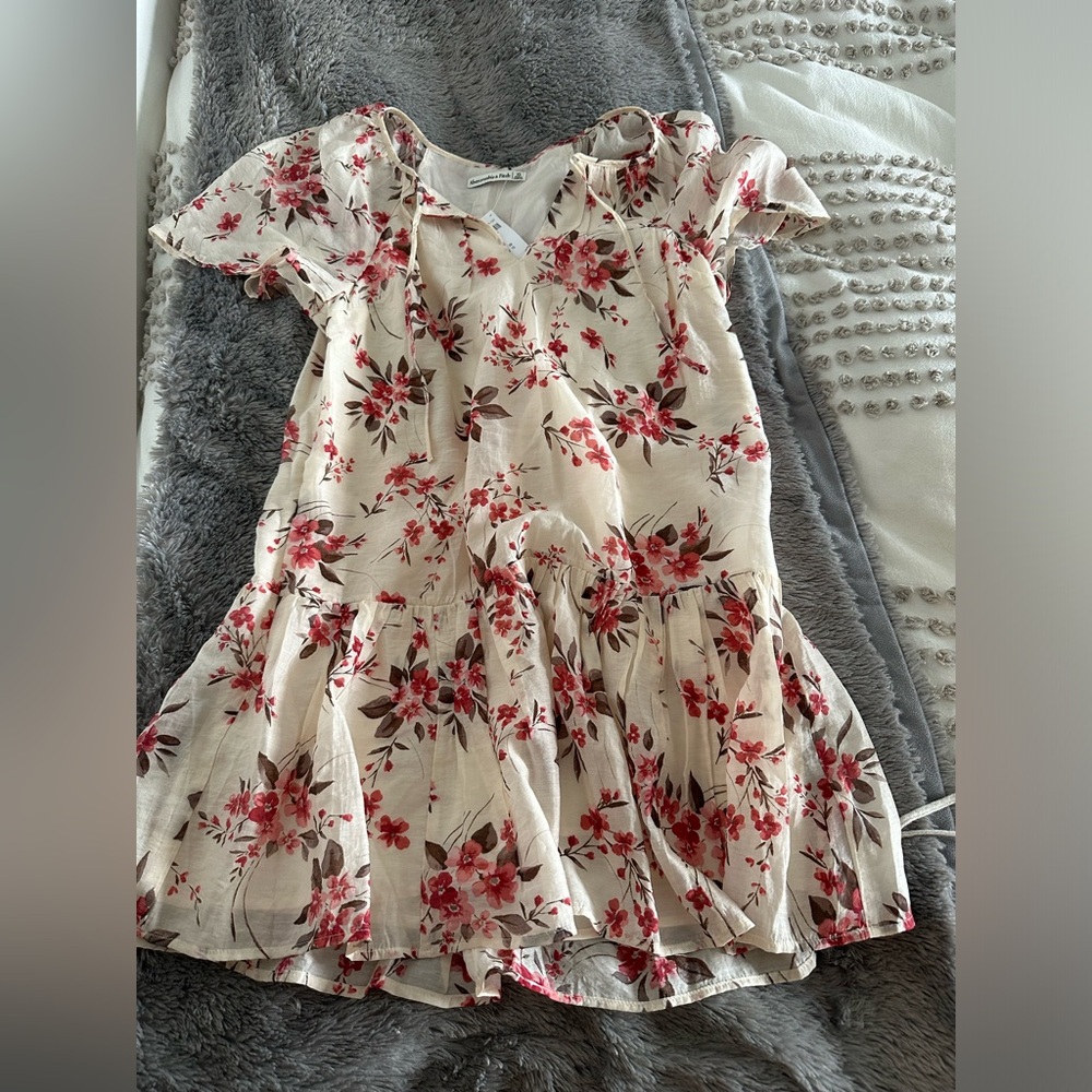 Abercrombie and Fitch Floaty Trapeze Mini Dress - Picture 2 of 5